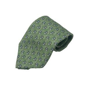 Vineyard Vines 100% Silk Tie Green Snowboarder Hand Made 3.5" x 56"